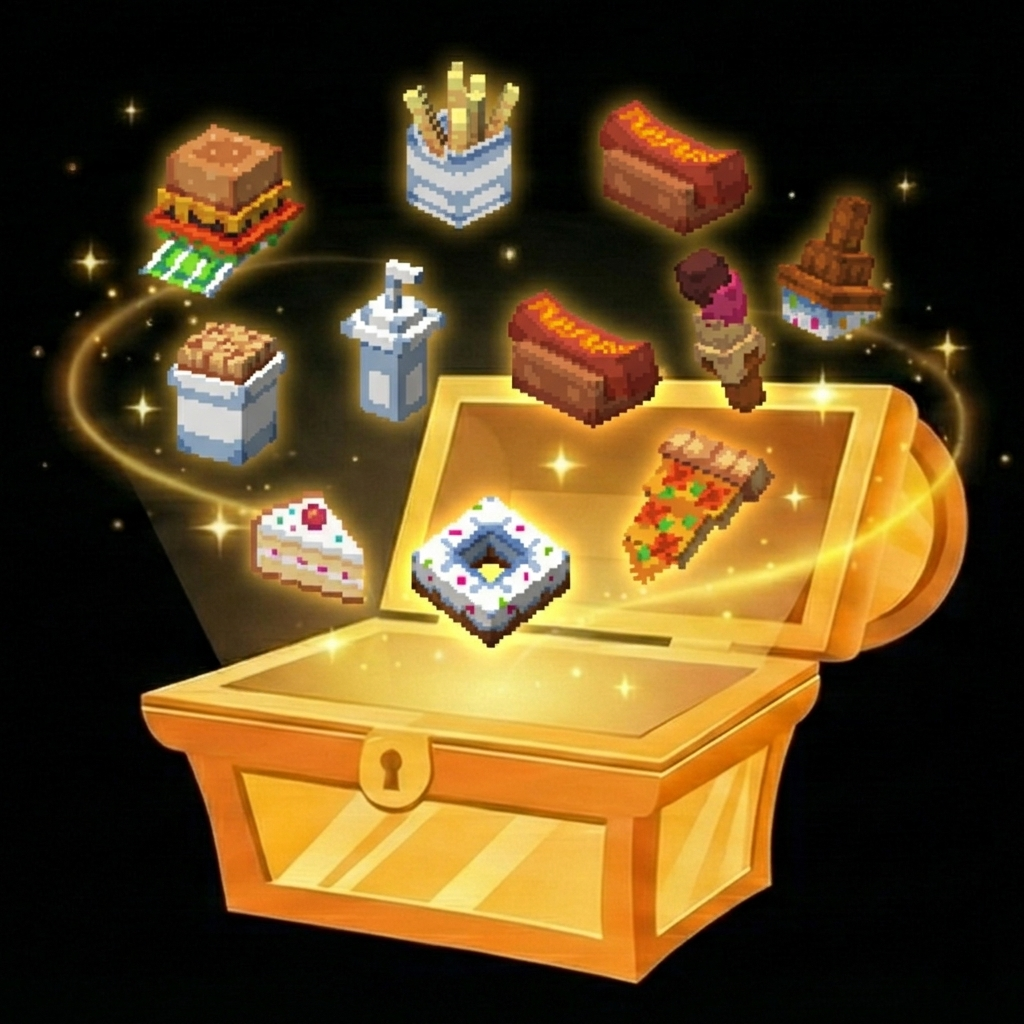 กุญแจสุ่มแฟชัน Junk Food