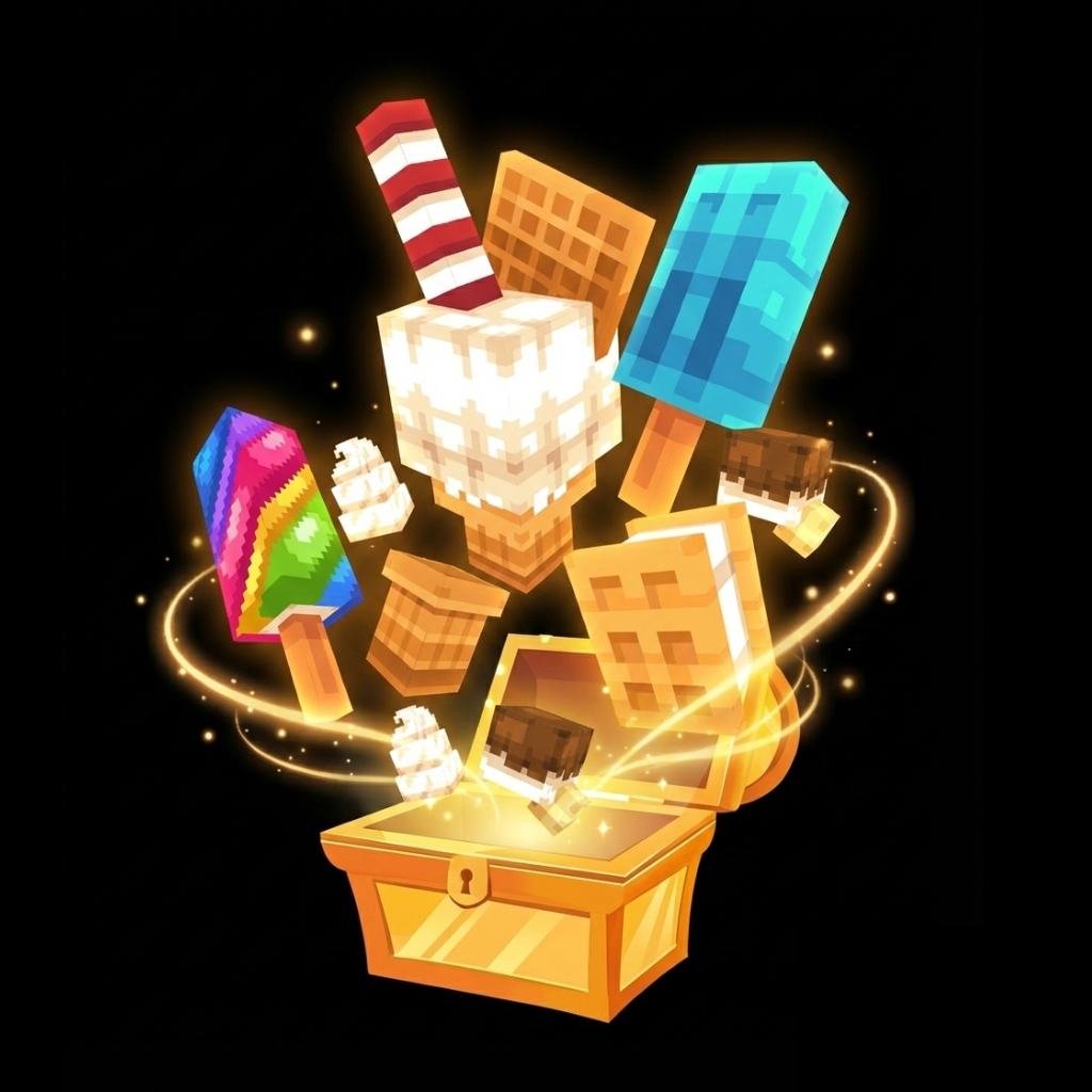 กุญแจสุ่มแฟชัน Ice Cream